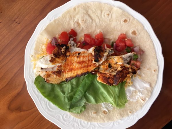 Low carb fish tacos